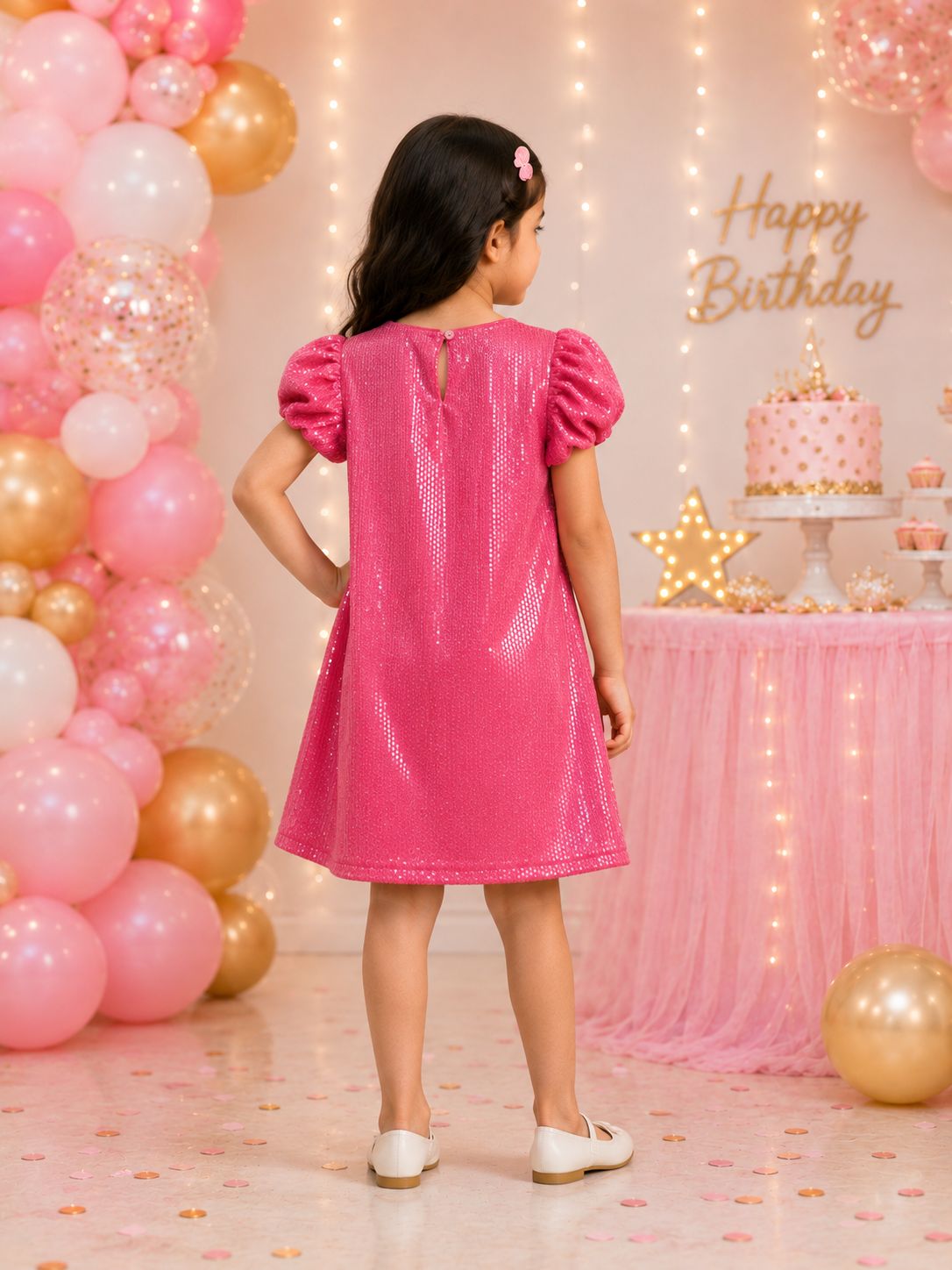 Princess Pink Party Dress view 3
