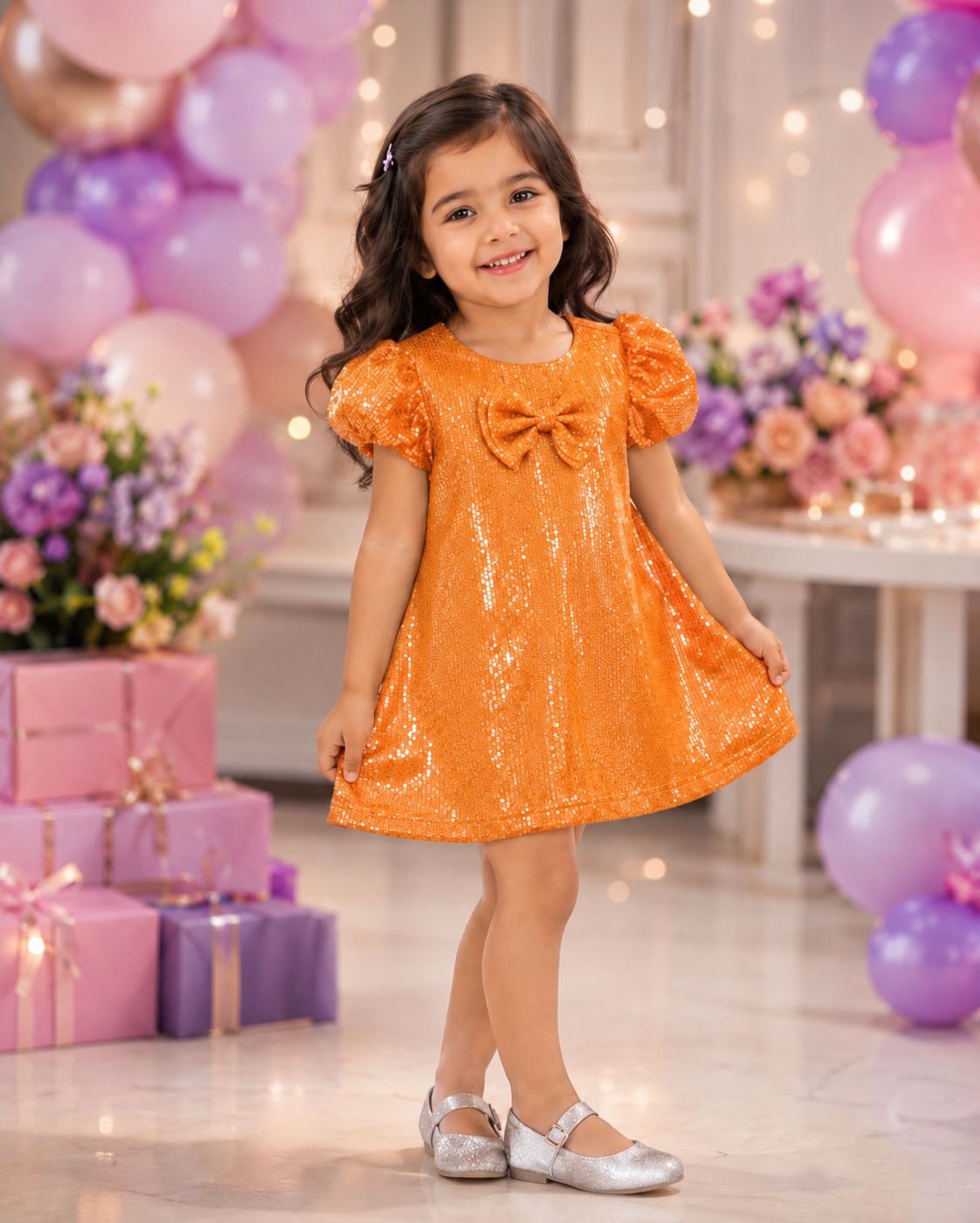Honey Glow Party Dress