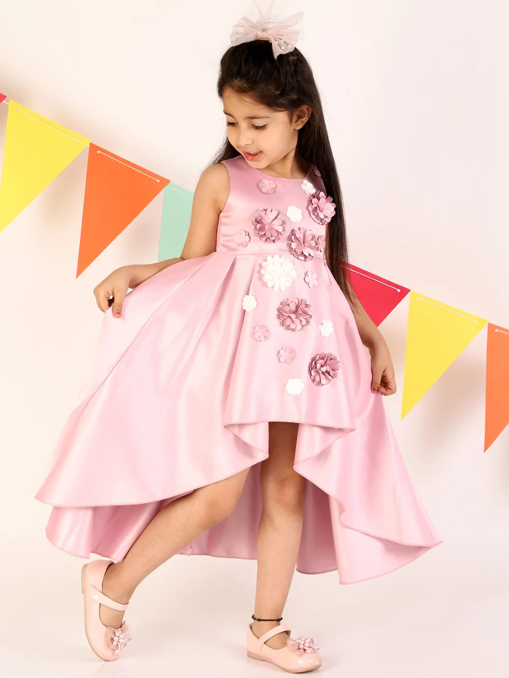 Charming Mauve High Low Dress
