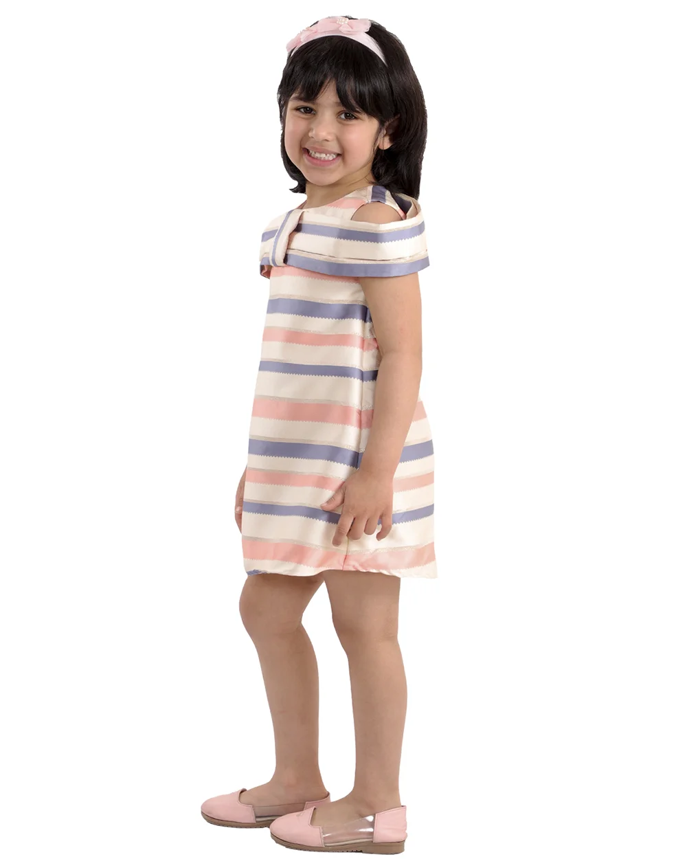Vibrant Multi-Color Big Bow Dress view 2