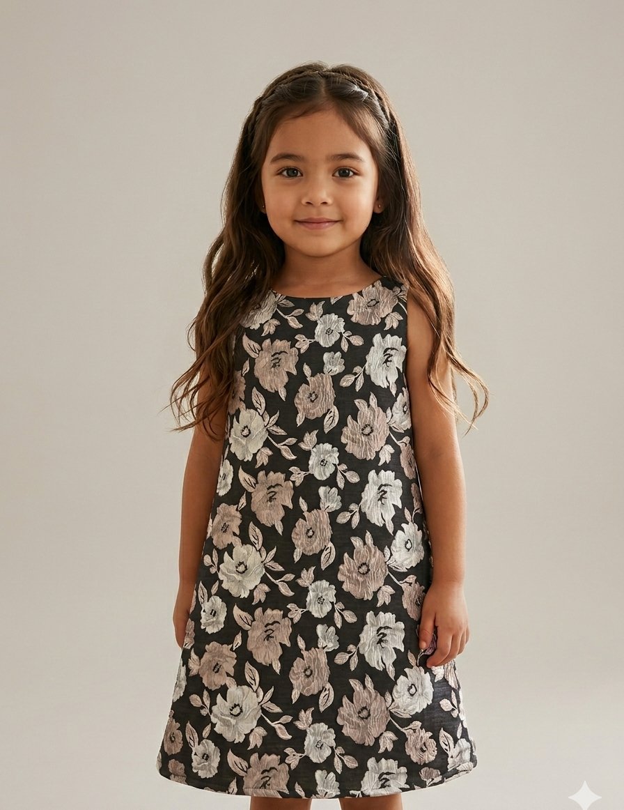 Vintage Bloom Girls Party Dress