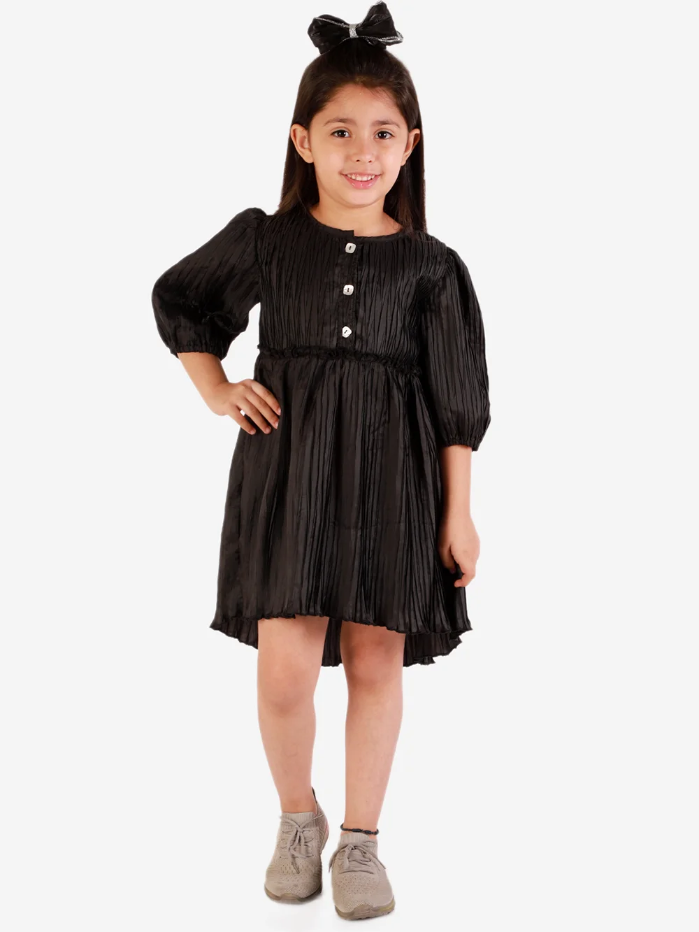 Chic Black Blossom Dress