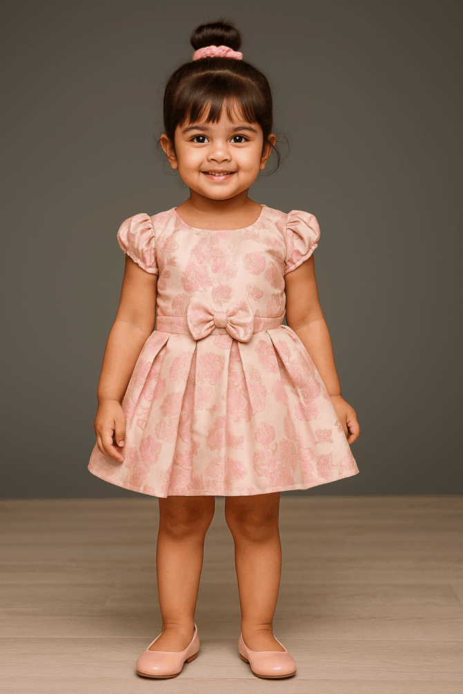 KidsDew Jacquard Fit and Flare Dress