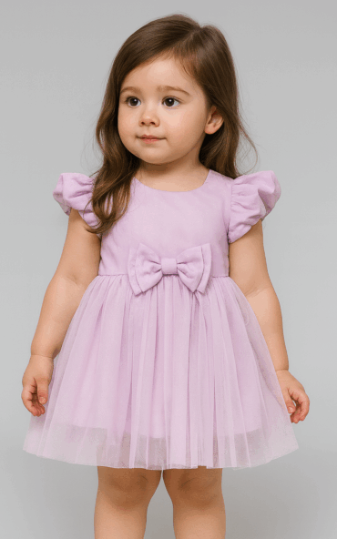 Kidsdew sleeveless Net fit and flare Above Knee Length dress