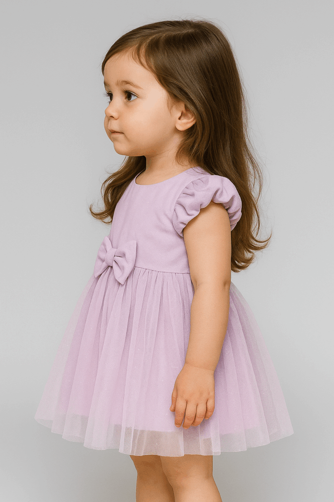 Kidsdew sleeveless Net fit and flare Above Knee Length dress